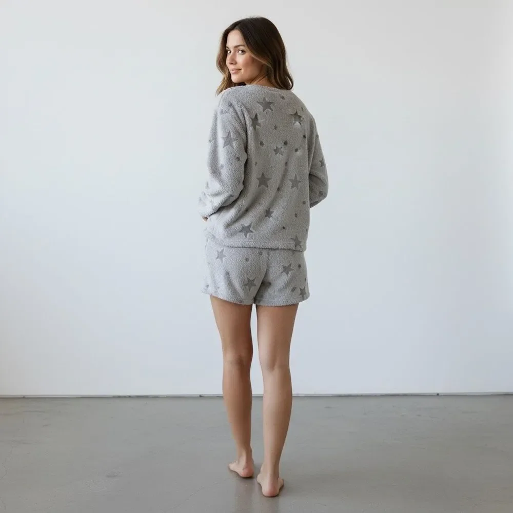 Versona Gray Star Pajama Set
